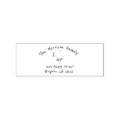 Benutzerdefinierte Familiennamen-Adresse Fun-Skrip Gummistempel (Stempel)
