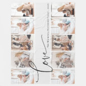 Benutzerdefinierte Familiensammlung Moderne Monogr Fleecedecke (Vorderseite)