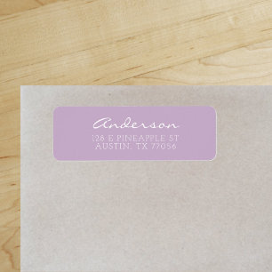 Benutzerdefinierte Familiensignatur Lavendel R