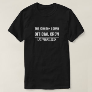 Benutzerdefinierte Familiensquad Offizielle Crew T-Shirt