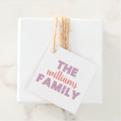 Benutzerdefinierte Familientags Geschenkanhänger (Beispiel)