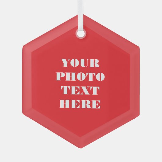 Benutzerdefinierte Familientexte - Personalisierte Ornament Aus Glas (Vorderseite)