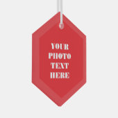 Benutzerdefinierte Familientexte - Personalisierte Ornament Aus Glas (Vorderseite Rechts)