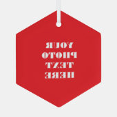 Benutzerdefinierte Familientexte - Personalisierte Ornament Aus Glas (Rückseite)