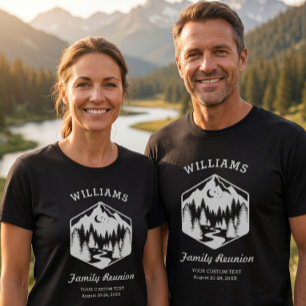Benutzerdefinierte Familientreffen im Gebirge T-Shirt