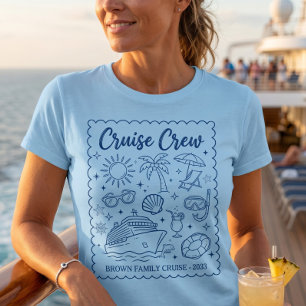 Benutzerdefinierte Familienurlaub-Nautik-Kreuzfahr T-Shirt