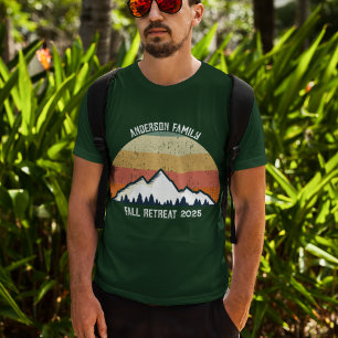 Benutzerdefinierte Familienzusammenkunft am grünen T-Shirt
