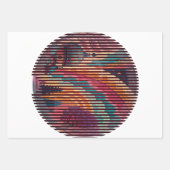 Benutzerdefinierte Fantasy-Dome-Gestreifte Geschen Geschenkpapier Set (Vorderseite)