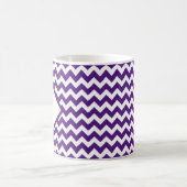 Benutzerdefinierte Farb-Chevron-Monogramm-Kaffeeta Kaffeetasse (Mittel)