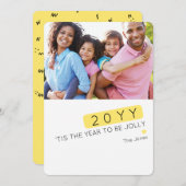 Benutzerdefinierte Farbbearbeitung Funny New Year  Feiertagskarte (Vorne/Hinten)