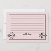 Benutzerdefinierte Farbberatung für Bridge und Gro Einladung (Rückseite)