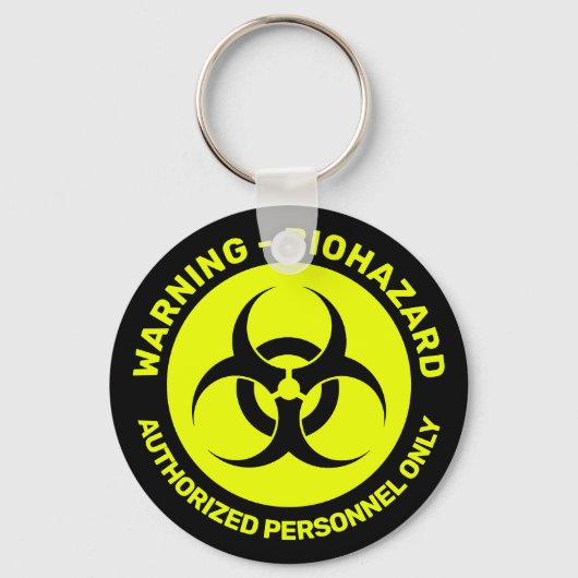 [Benutzerdefinierte Farbe] Biogefährdung Symbol Sc Schlüsselanhänger (Vorderseite)