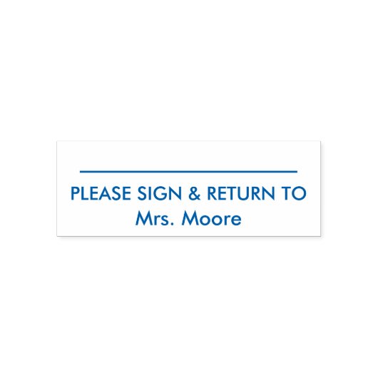 Benutzerdefinierte Farbe Bitte Unterschreiben und  Permastempel (Design)