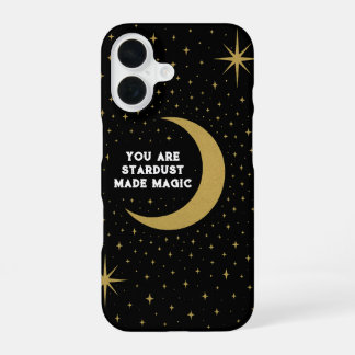 Benutzerdefinierte Farbe Celestial - Mond- und Ste iPhone 16 Hülle