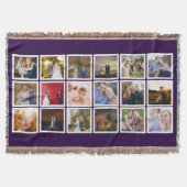 benutzerdefinierte Farbe der FotoCollage Decke (Vorderseite)