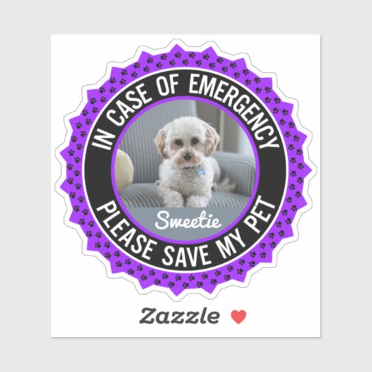 Benutzerdefinierte Farbe des Fotos für die Sicherh Aufkleber (Blatt)