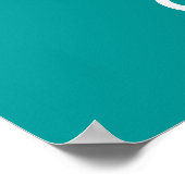 Benutzerdefinierte Farbe des Plakatvorlagen behalt Poster (Ecke)