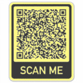 Benutzerdefinierte Farbe des QR-Autoaufklebers Aufkleber (Vorderseite)