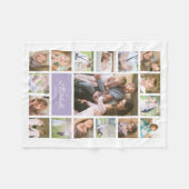 Benutzerdefinierte Farbe Elegante Skriptfamilie Fo Fleecedecke (Vorderseite (Horizontal))