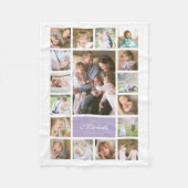 Benutzerdefinierte Farbe Elegante Skriptfamilie Fo Fleecedecke (Vorderseite)