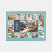 Benutzerdefinierte Farbe Elegante Skriptfamilie Fo Fleecedecke (Vorderseite (Horizontal))