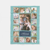 Benutzerdefinierte Farbe Elegante Skriptfamilie Fo Fleecedecke (Vorderseite)