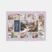 Benutzerdefinierte Farbe Elegante Skriptfamilie Fo Fleecedecke (Vorderseite (Horizontal))