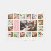 Benutzerdefinierte Farbe Elegante Skriptfamilie Fo Fleecedecke (Vorderseite (Horizontal))