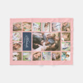 Benutzerdefinierte Farbe Elegante Skriptfamilie Fo Fleecedecke (Vorderseite (Horizontal))