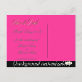 Benutzerdefinierte Farbe, Foto Save the Date Postk Ankündigungspostkarte (Rückseite)