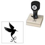 Benutzerdefinierte Farbe Friedlich Flying Hummingb Gummistempel (Stempel)