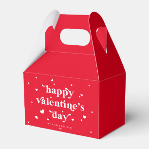 Benutzerdefinierte Farbe Frohen Valentinstag + Her Geschenkschachtel