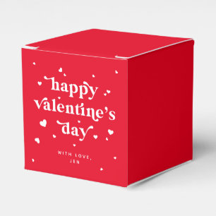 Benutzerdefinierte Farbe Frohen Valentinstag + Her Geschenkschachtel