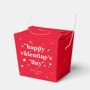 Benutzerdefinierte Farbe Frohen Valentinstag + Her Geschenkschachtel