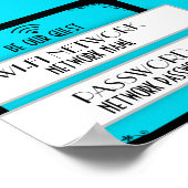 Benutzerdefinierte Farbe für das Wifi-Kennwort Poster (Ecke)