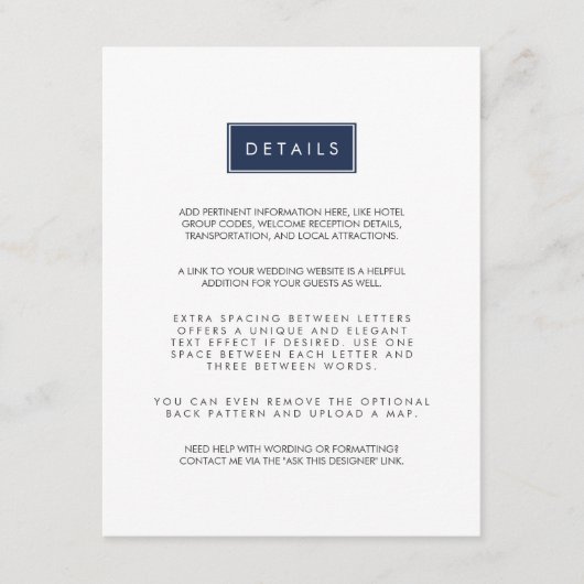 Benutzerdefinierte Farbe Hochzeitgastausweis Begleitkarte (Vorderseite)