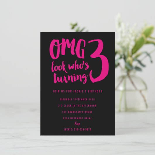 Benutzerdefinierte Farbe III Einladung Dritter zum (Stehend Vorderseite)