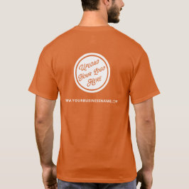 Benutzerdefinierte Farbe mit Logos und Websites Kl T-Shirt