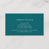 Benutzerdefinierte Farbe mit Real Anwesen Agent im Visitenkarte (Rückseite)