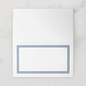 Benutzerdefinierte Farbe Moderne klassische Grenze Platzkarte (Außenseite Aufgefaltet)