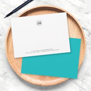 Benutzerdefinierte Farbe Moderne Minimalistische H Mitteilungskarte