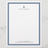 Benutzerdefinierte Farbe Moderner klassischer Anke Briefbogen (Vorderseite)