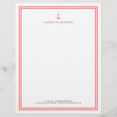 Benutzerdefinierte Farbe Moderner klassischer Anke Briefbogen (Vorderseite)