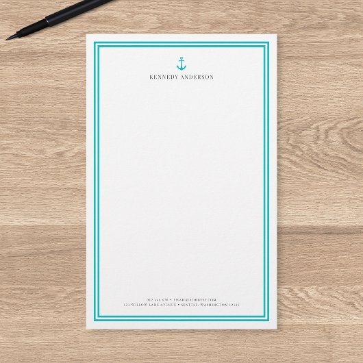 Benutzerdefinierte Farbe Moderner klassischer Anke Briefpapier