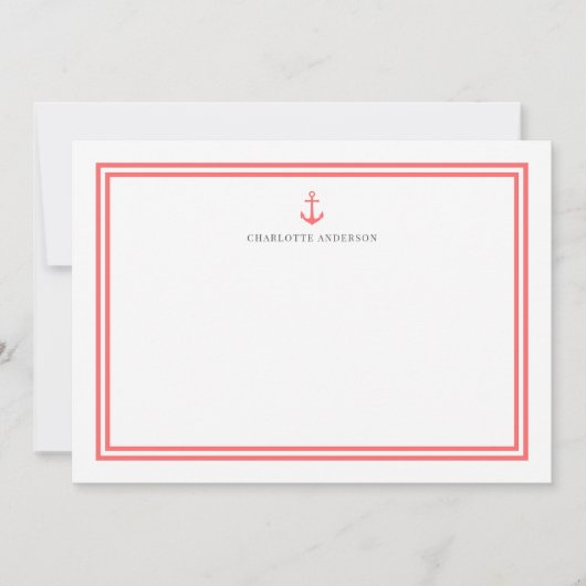 Benutzerdefinierte Farbe Moderner klassischer Anke Mitteilungskarte (Vorderseite)