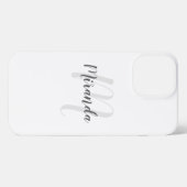 Benutzerdefinierte Farbe Modernes Personalisiertes iPhone Hülle (Rückseite (Horizontal))