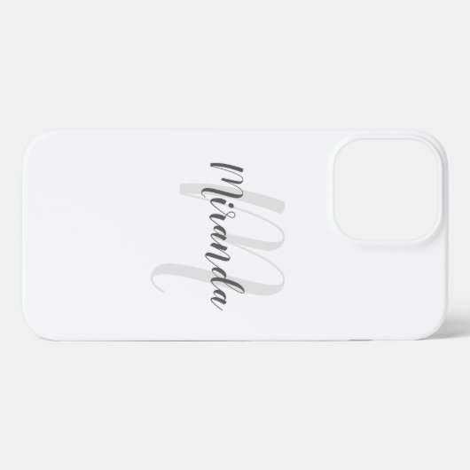 Benutzerdefinierte Farbe Modernes Personalisiertes iPhone Hülle (Rückseite (Horizontal))