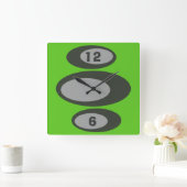 Benutzerdefinierte Farbe - Retro-Uhren DIY Quadratische Wanduhr (Zuhause)