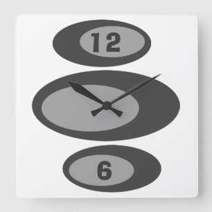 Benutzerdefinierte Farbe - Retro-Uhren DIY Quadratische Wanduhr