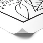 Benutzerdefinierte Farbe Sie selbst Mädchen können Poster (Ecke)